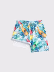 Abercrombie & Fitch Fun Summer Print Swim Shorts - Image 7 of 9