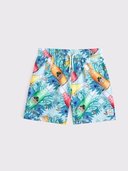 Abercrombie & Fitch Fun Summer Print Swim Shorts - Image 8 of 9