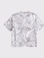 Abercrombie & Fitch Camo Print Relaxed Fit Logo T-Shirt - Image 1 of 1