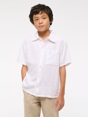 Abercrombie & Fitch Short Sleeve Linen Occasion Shirt - Image 1 of 7