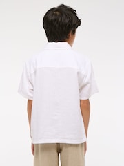 Abercrombie & Fitch Short Sleeve Linen Occasion Shirt - Image 2 of 7