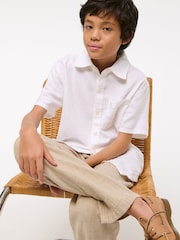 Abercrombie & Fitch Short Sleeve Linen Occasion Shirt - Image 5 of 7