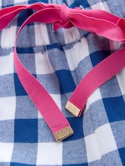 Bath & Body Works Blue Check Button Through Pyjama Set - Image 5 of 6