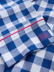 Bath & Body Works Blue Check Button Through Pyjama Set - Image 6 of 6