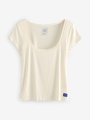 Bath & Body Works Blue Check Jersey Pyjamas - Image 2 of 6