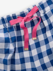 Bath & Body Works Blue Check Jersey Pyjamas - Image 5 of 6