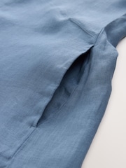 Neutral Premium 100% Linen Midi Column Dress - Image 3 of 4