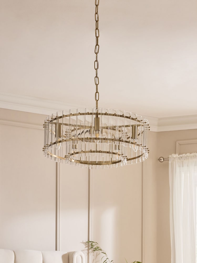 Brass Kensington 5 Light Pendant Ceiling Light - Image 2 of 5 Brass Kensington 5 Light Pendant Ceiling Light - Image 2 of 5