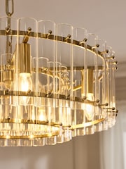 Brass Kensington 5 Light Pendant Ceiling Light - Image 3 of 4
