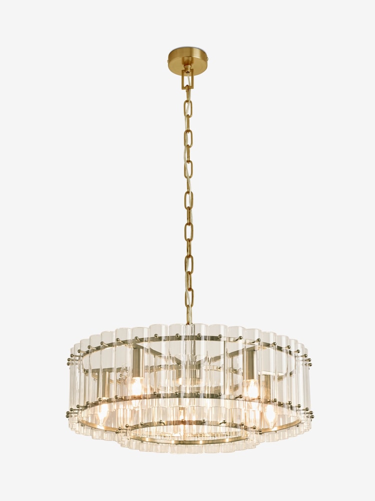 Brass Kensington 5 Light Pendant Ceiling Light - Image 5 of 5 Brass Kensington 5 Light Pendant Ceiling Light - Image 5 of 5