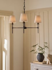 Brass Carolina 6 Light 3 Light Chandelier Light Fitting - Image 1 of 5