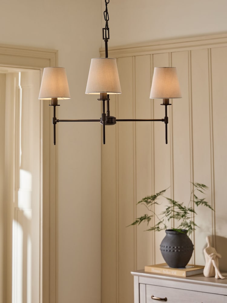 Brass Carolina 6 Light 3 Light Chandelier Light Fitting - Image 1 of 5