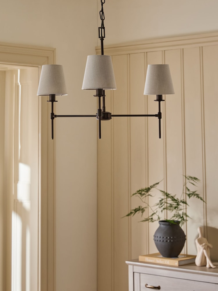 Brass Carolina 6 Light 3 Light Chandelier Light Fitting - Image 2 of 5
