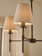 Brass Carolina 6 Light 3 Light Chandelier Light Fitting - Image 3 of 5