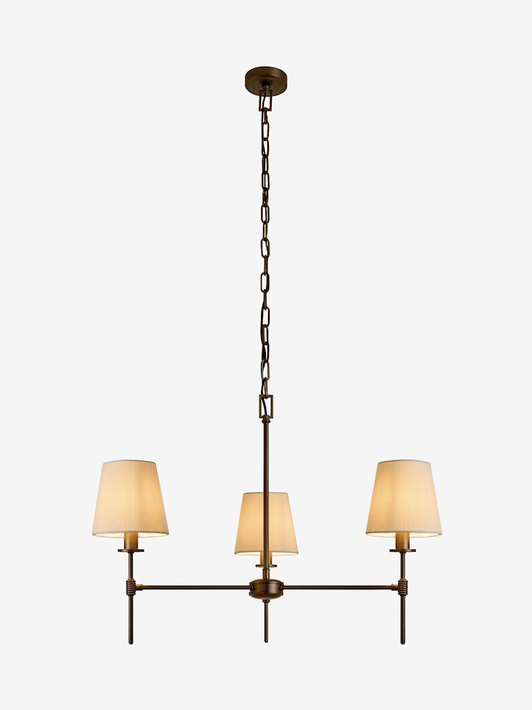 Brass Carolina 6 Light 3 Light Chandelier Light Fitting - Image 5 of 5