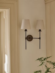 Bronze Carolina 2 Light Wall Light - Image 2 of 5