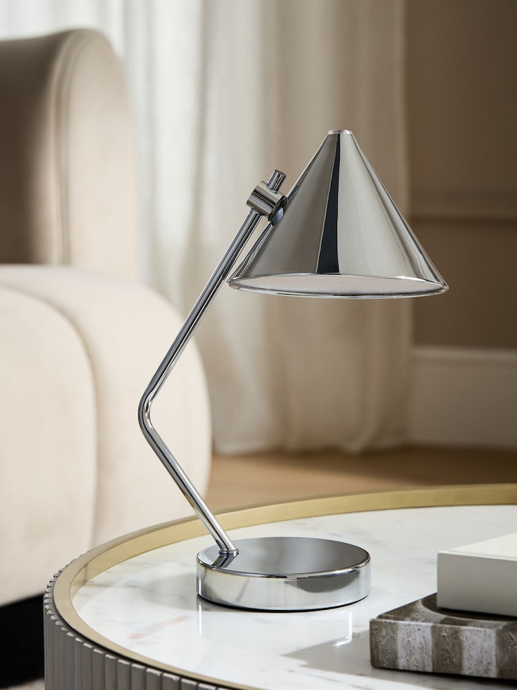 Chrome Neo Rechargeable Table Lamp or Wall Light - Image 2 of 10 Chrome Neo Rechargeable Table Lamp or Wall Light - Image 2 of 10