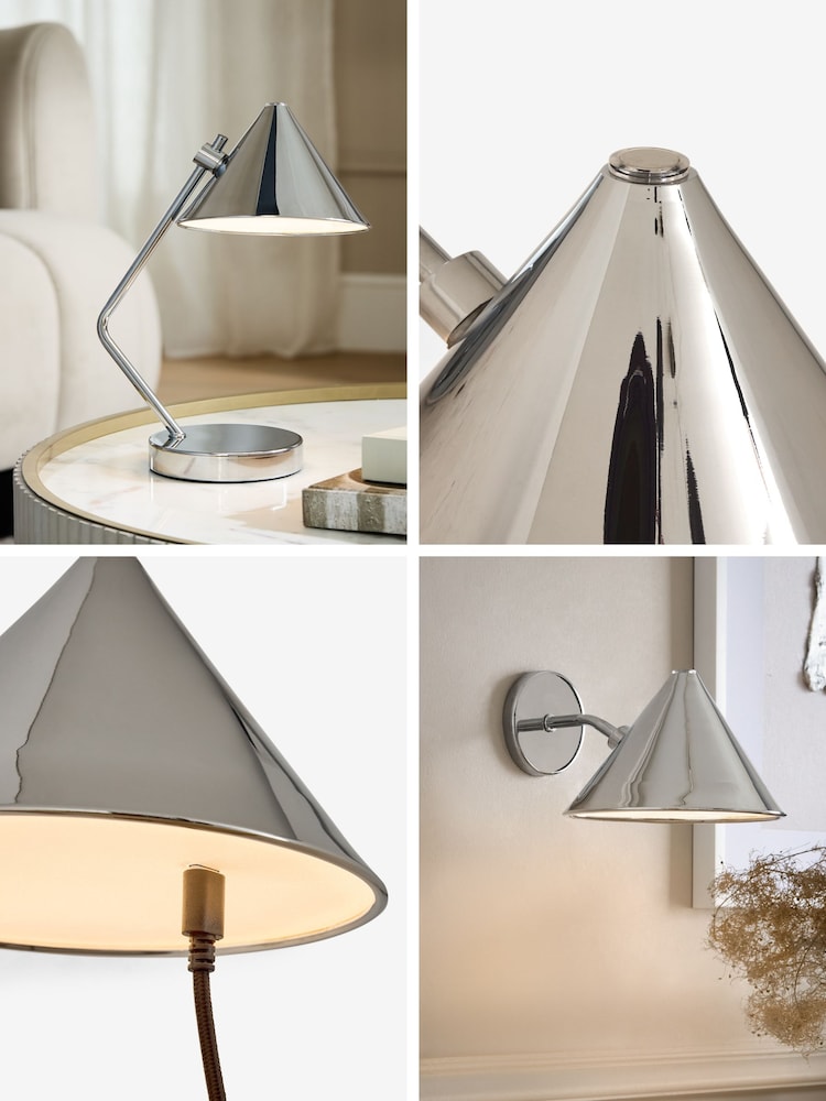 Chrome Neo Rechargeable Table Lamp or Wall Light - Image 9 of 9 Chrome Neo Rechargeable Table Lamp or Wall Light - Image 9 of 9