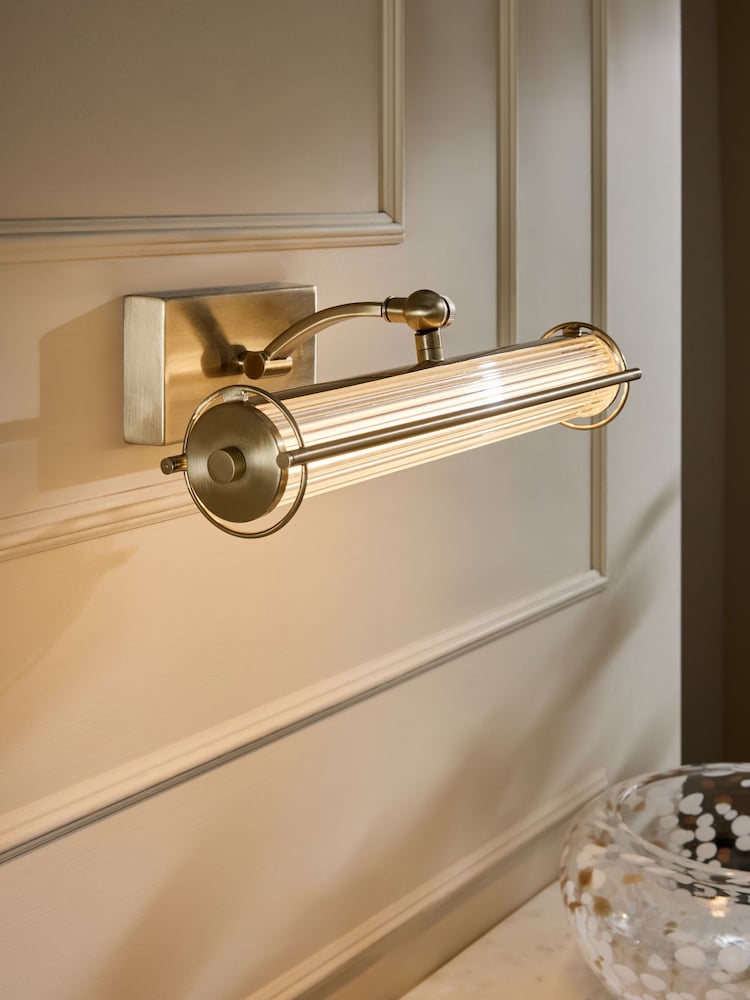 Brass Hertford Rechargeable Picture Wall Light - Image 1 of 7