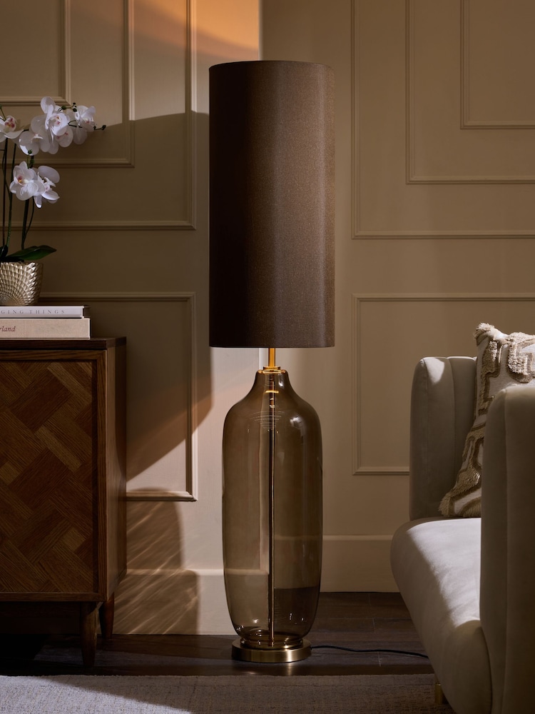 Brown Connor Floor Lamp - Image 1 of 4
