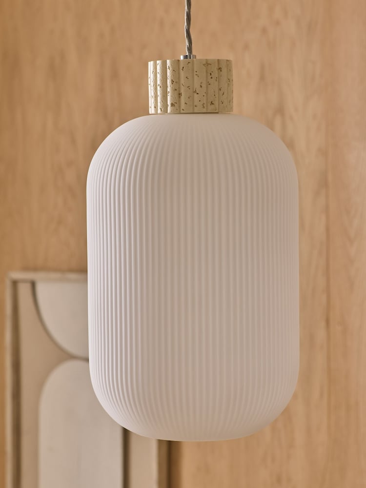 Natural Ryker Easy Fit Pendant Shade Light - Image 2 of 5