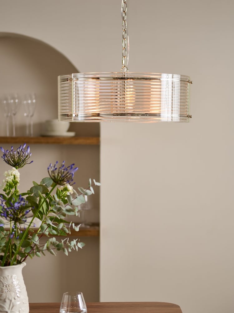 Chrome Carlton 4 Light Chandelier Fitting Ceiling Light - Image 1 of 3