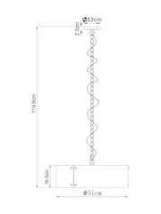 Chrome Carlton 4 Light Chandelier Fitting Ceiling Light - Image 4 of 5