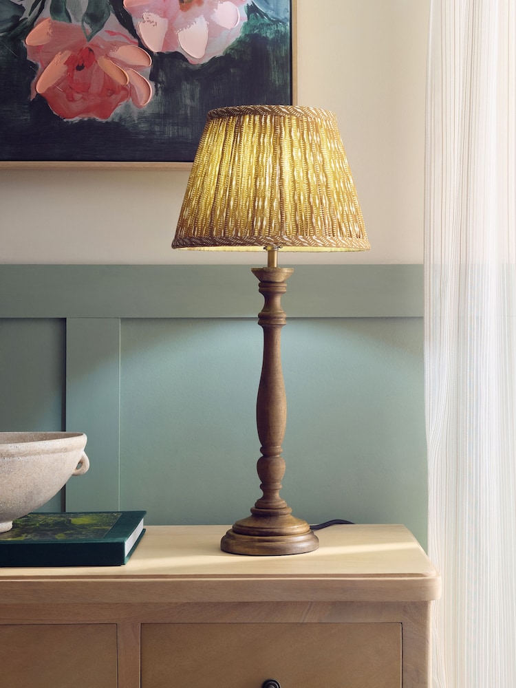 Natural Wood Clifton Table Lamp Base - Image 2 of 6