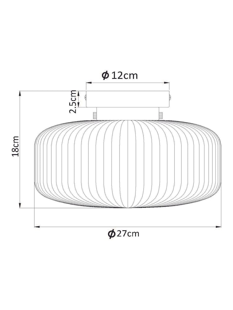 Chrome Lexington 1 Light Flush Fitting Ceiling Light - Image 2 of 2 Chrome Lexington 1 Light Flush Fitting Ceiling Light - Image 2 of 2