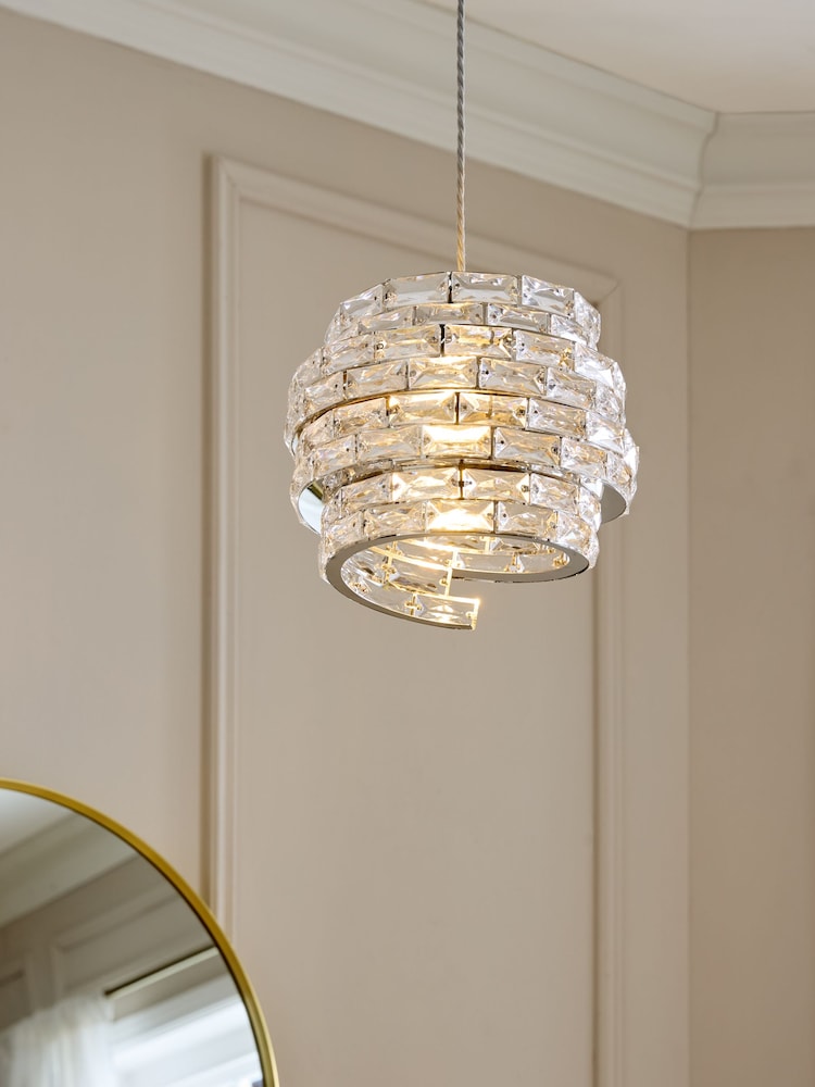 Clear Monaco Easy Fit Pendant Light Shade - Image 2 of 5