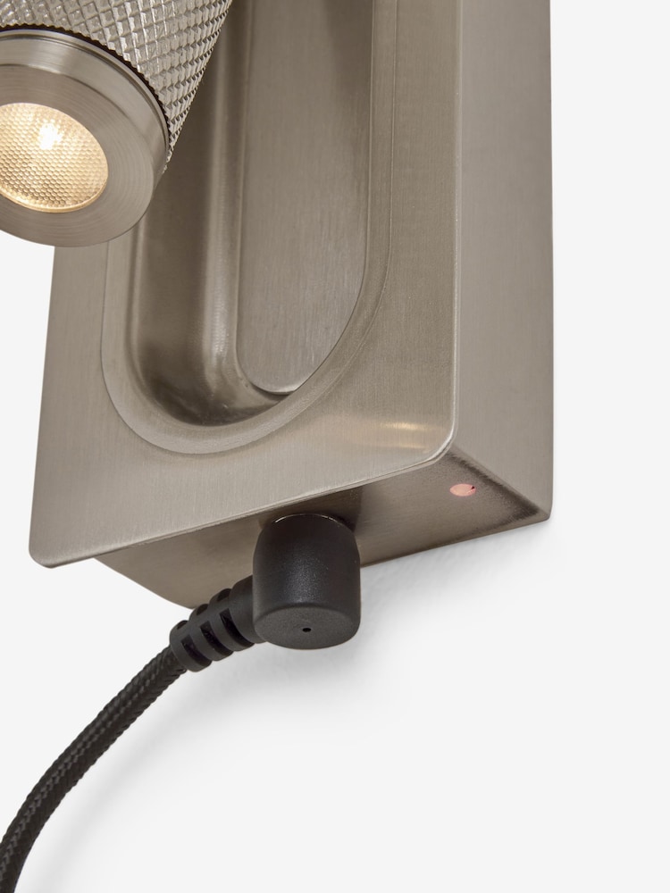 Chrome Denver Rechargeable Wall Light - Image 5 of 5