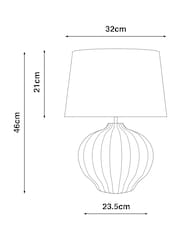 Grey Thetford Table Lamp - Image 2 of 2