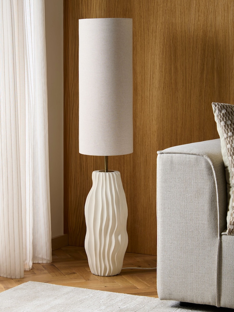 Ivory Halden Floor Lamp - Image 2 of 5