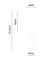 Ivory Halden Floor Lamp - Image 4 of 5