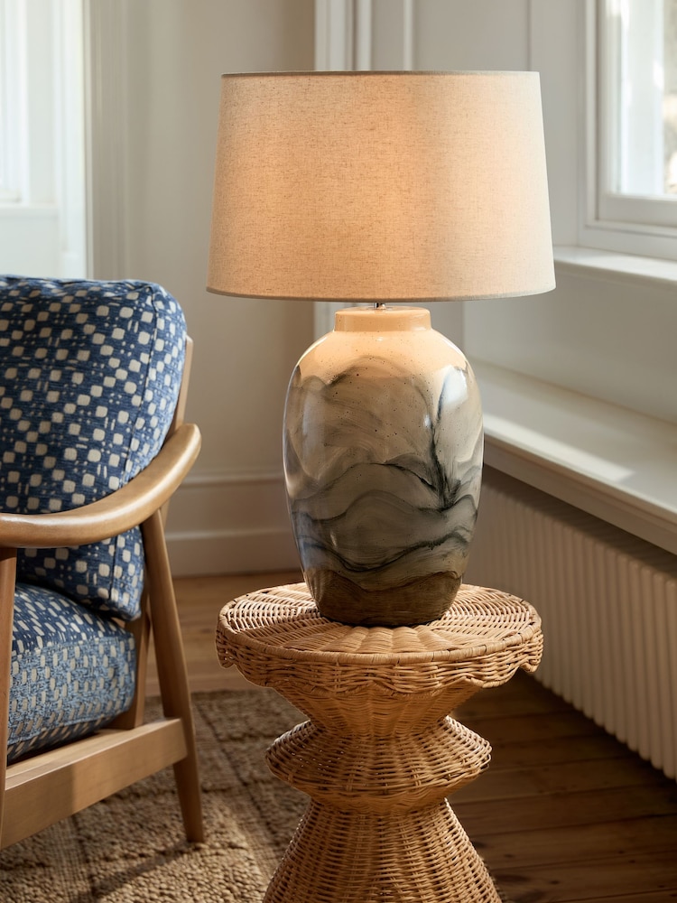Ivory Clevedon Table Lamp - Image 1 of 5