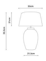 Ivory Clevedon Table Lamp - Image 5 of 5
