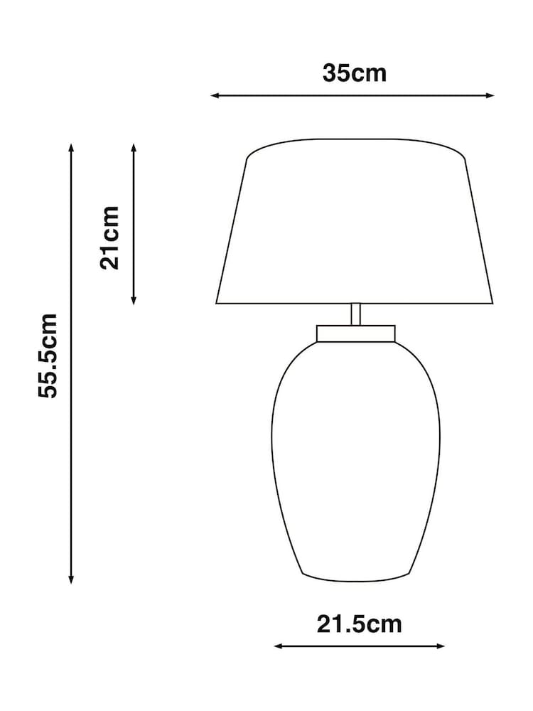 Ivory Clevedon Table Lamp - Image 5 of 5 Ivory Clevedon Table Lamp - Image 5 of 5