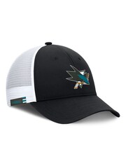 Fanatics NHL San Jose Sharks Authentic Pro Rink Structured Adjustable Snapback Black Hat - Image 2 of 3