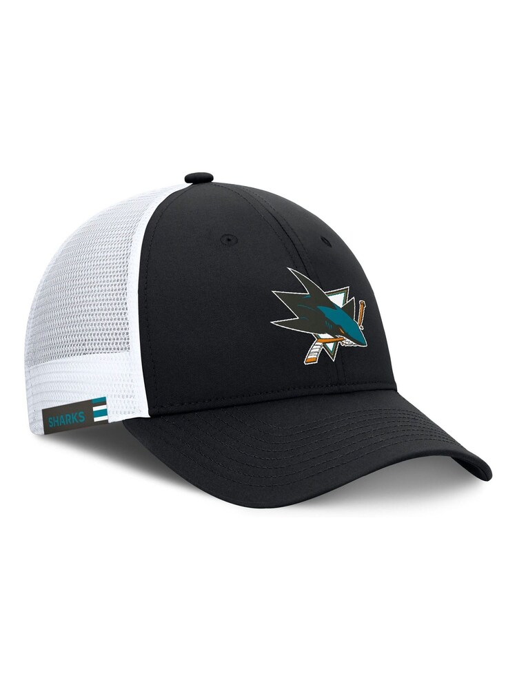 Fanatics NHL San Jose Sharks Authentic Pro Rink Structured Adjustable Snapback Black Hat - Image 2 of 3