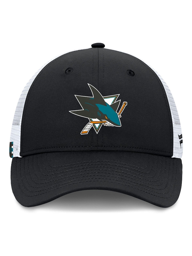 Fanatics NHL San Jose Sharks Authentic Pro Rink Structured Adjustable Snapback Black Hat - Image 3 of 3