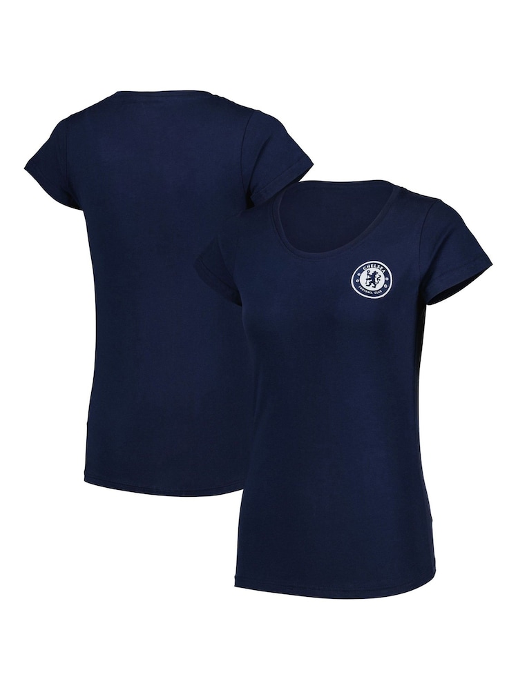 Fanatics Womens Blue Chelsea Core 100% Cotton T-Shirt - Image 1 of 3 Fanatics Womens Blue Chelsea Core 100% Cotton T-Shirt - Image 1 of 3
