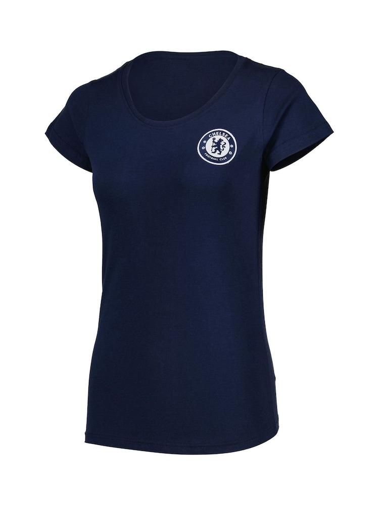Fanatics Womens Blue Chelsea Core 100% Cotton T-Shirt - Image 3 of 3 Fanatics Womens Blue Chelsea Core 100% Cotton T-Shirt - Image 3 of 3