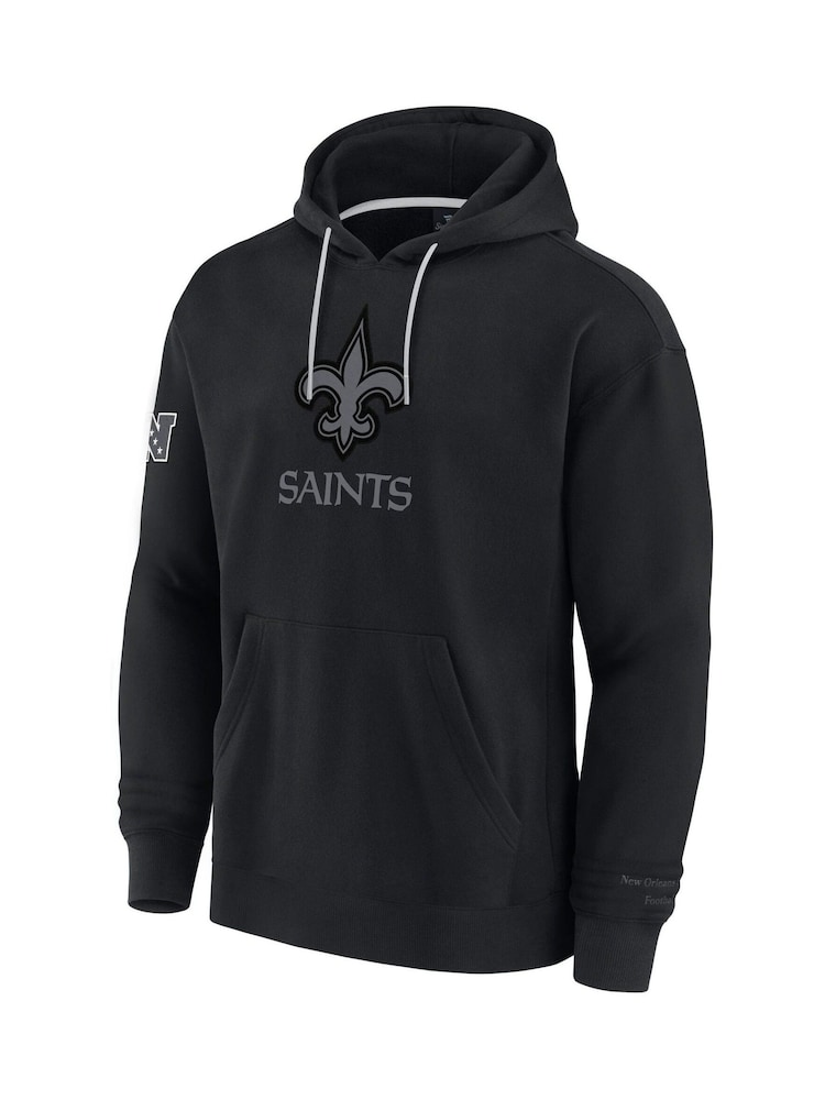 Fanatics NFL New Orleans Saints Elements Fleece Pullover Black Hoodie - Image 2 of 3