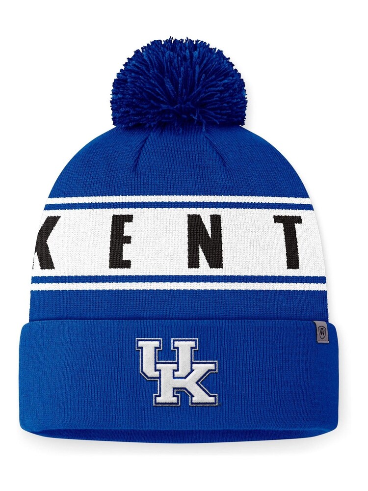 Fanatics Blue College Kentucky Wildcats Winter Cuffed Pom Knit Hat - Image 1 of 2