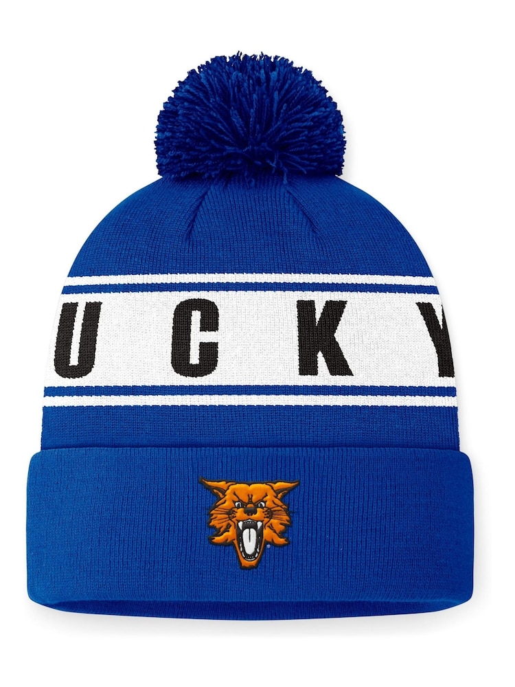 Fanatics Blue College Kentucky Wildcats Winter Cuffed Pom Knit Hat - Image 2 of 2