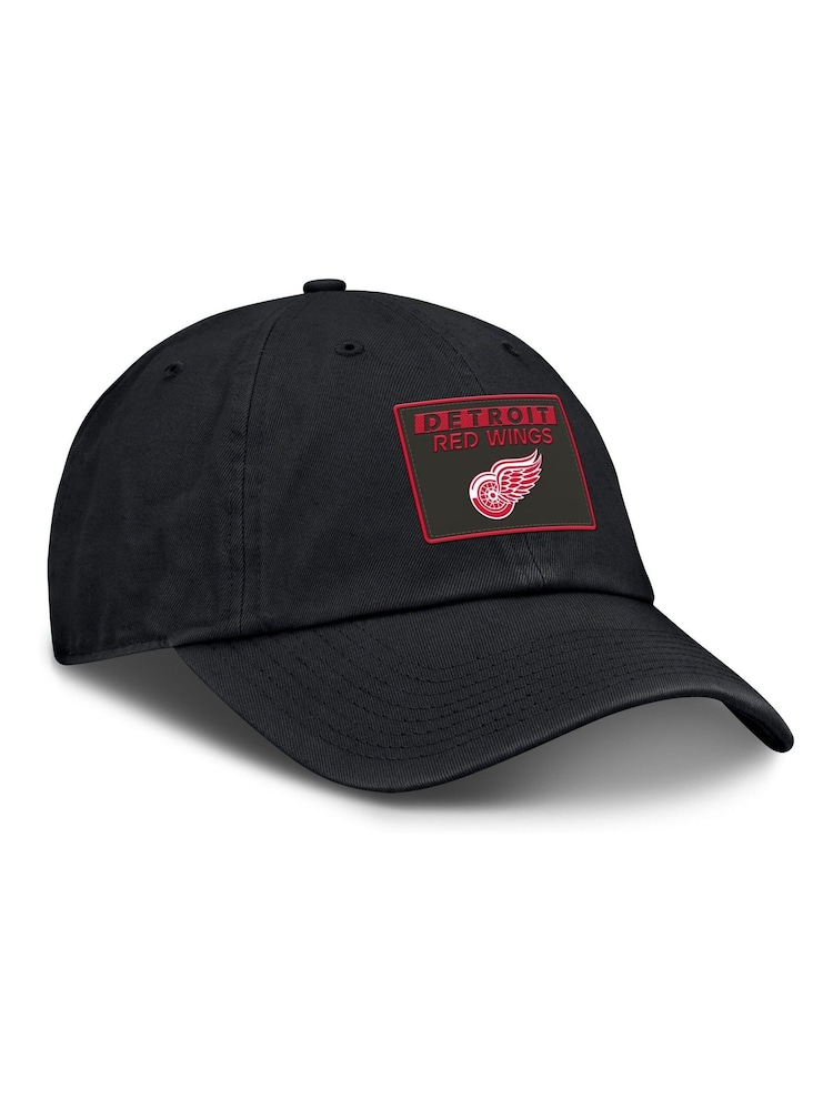 Fanatics NHL Detroit Wings Authentic Pro Rink Prime Unstructured Adjustable 100% Cotton Black Cap - Image 2 of 3