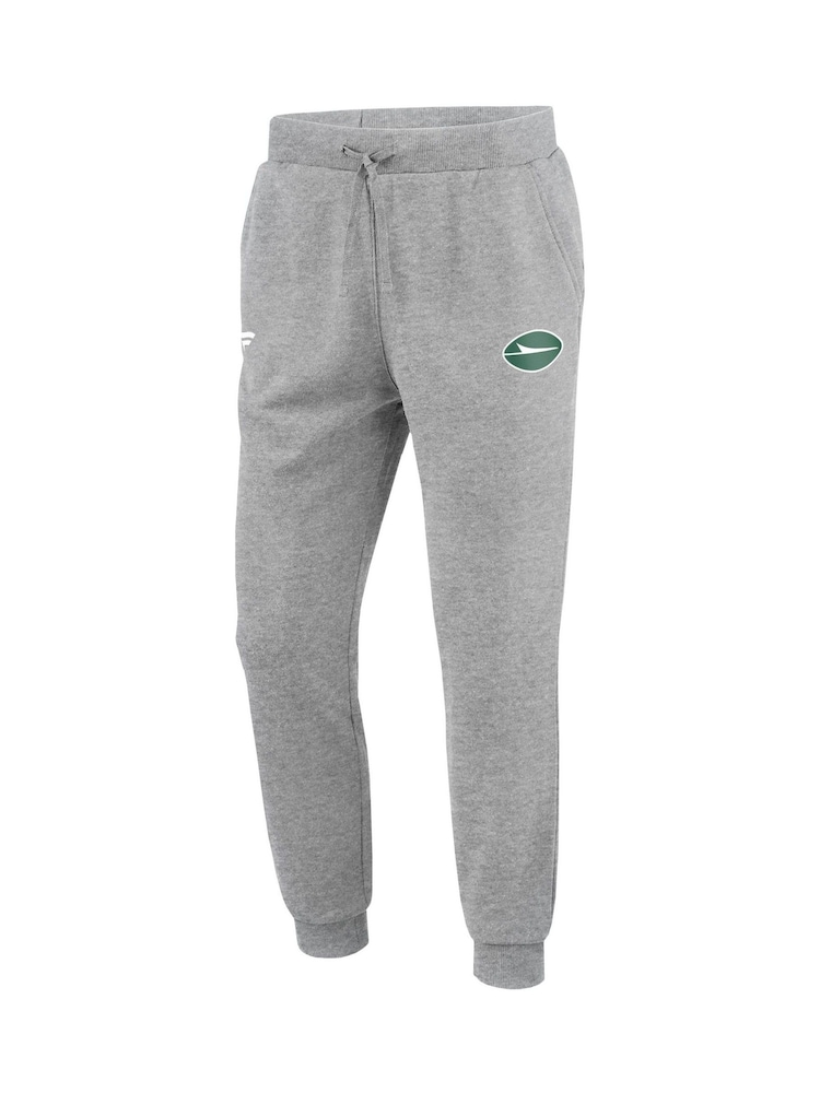 Fanatics Grey NFL New York Jets Primary Logo Graphic Fleece Joggers - Image 2 of 3