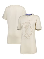 Fanatics Yellow Chelsea Rose and Ball Graphic Print 100% Cotton T-Shirt - Image 2 of 3