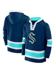 Fanatics Blue NHL Seattle Kraken Laced Hockey Hoodie - Image 1 of 3