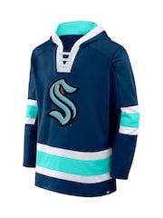 Fanatics Blue NHL Seattle Kraken Laced Hockey Hoodie - Image 2 of 3